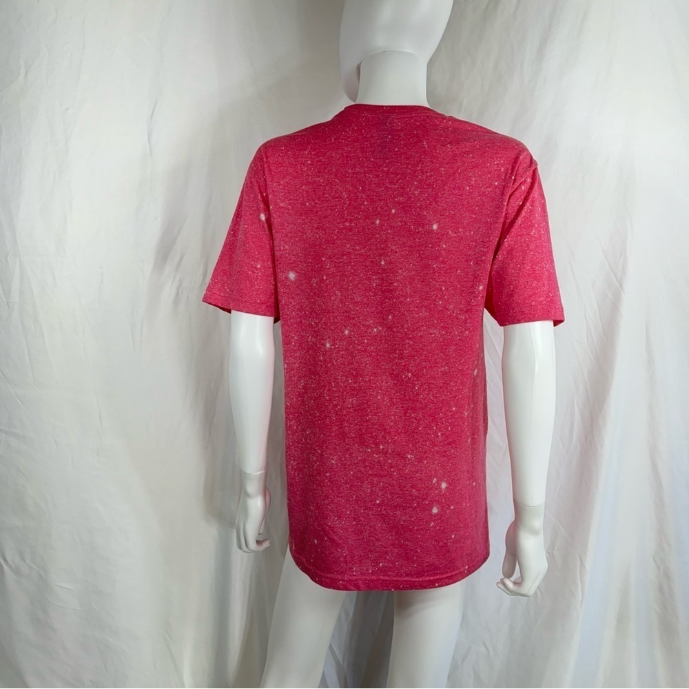 Gilden “Summer Vibes” Pink Galaxy Splatter Skeleton Watermelon Tee - Picture 4 of 7